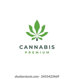 cannabis hemp logo vector for medical recreation business brand