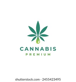 cannabis hemp logo vector for medical recreation business brand