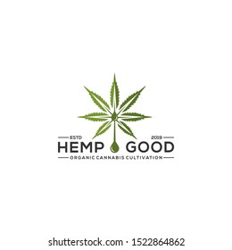 cannabis / hemp /marijuana leaf icon symbol graphic logo design template download