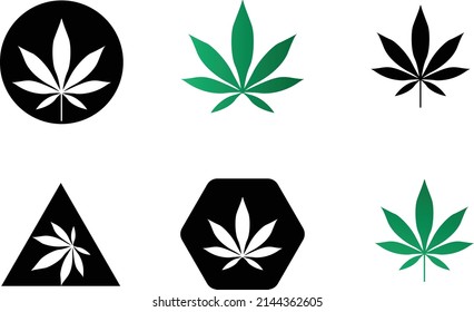 cannabis icon.Eps 10 format.editable icon.