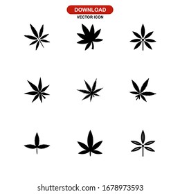 cannabis icon or logo isolated sign symbol vector illustration - Collection of high quality black style vector icons
