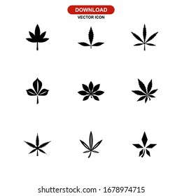 cannabis icon or logo isolated sign symbol vector illustration - Collection of high quality black style vector icons
