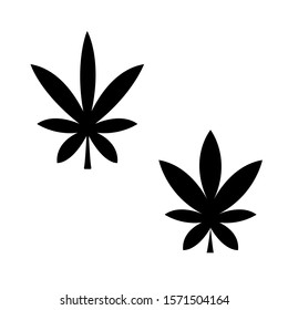 Cannabis Icon. Marijuana leaf. Vector.