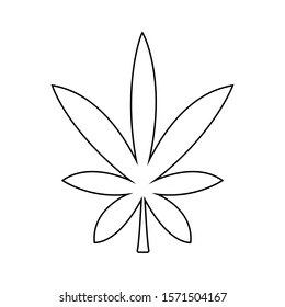 Cannabis Icon. Marijuana leaf. Vector.