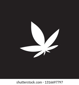 cannabis icon. Simple element illustration. cannabis symbol design template. Can be used for web and mobile