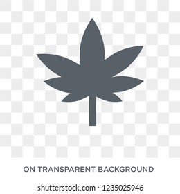 Cannabis icon. Trendy flat vector Cannabis icon on transparent background from nature collection. 