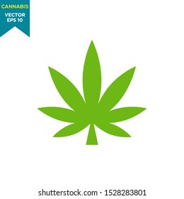 cannabis icon vector logo template