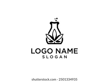 Cannabis Lab Logo Vector Design