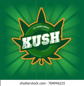 Cannabis Label Template Logo Badge