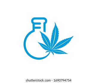 Cannabis labs logo design vector template. Creative Cannabis on white background