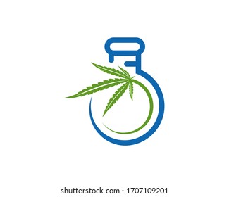 Cannabis labs logo design vector template. Creative Cannabis on white background