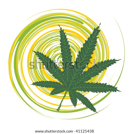 Cannabis leaf