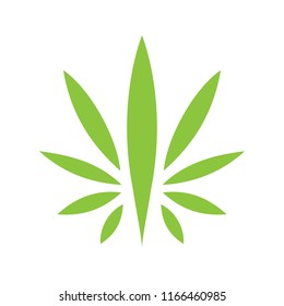 Cannabis Leaf abstract logo icon vector