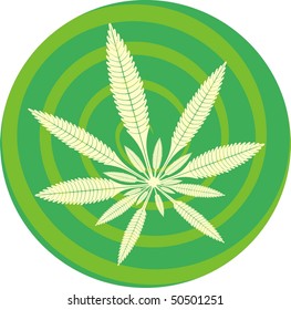 cannabis leaf art vector
