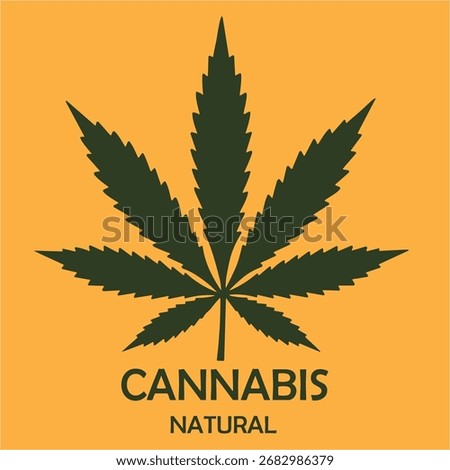 Cannabis leaf in Gradient Style Logo Design Template. Suitable for Medical, Cannabis Farm, CBD Oil, Weed, Marijuana, Hemp, Hashish, Ganja, Agriculture, Energy Drink, Business, Brand