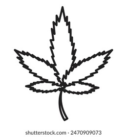 Cannabis Leaf Graphic Promoting Organic Healing and Natural Therapies