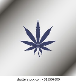 Cannabis leaf icon.