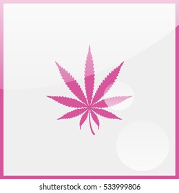 Cannabis leaf icon.