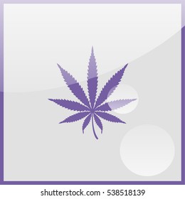 Cannabis leaf icon.