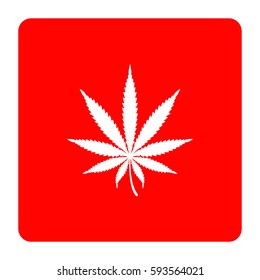 Cannabis leaf icon.