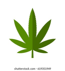 Icono de hoja de cannabis