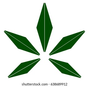 Cannabis leaf icon