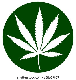 Cannabis leaf icon