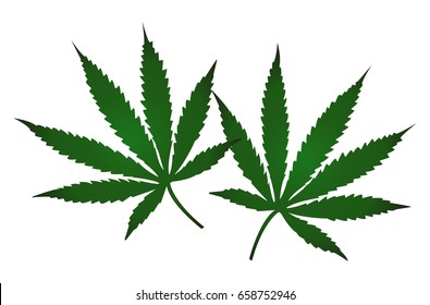 Cannabis leaf icon 
