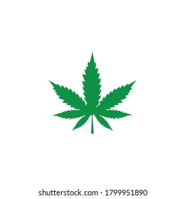 Cannabis leaf icon, Marijuana leaf icon design vector