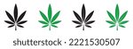 Cannabis leaf icon. Marijuana leaf icon, vector illustration
