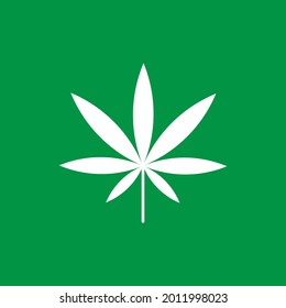 Cannabis-Blatt-Symbol, Cannabis-Blatt-Symbol, einfache Illustration