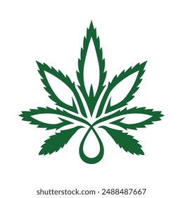 cannabis leaf icon symbol sign vector
