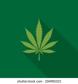Cannabis leaf icon - Vector