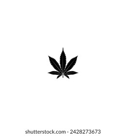 Icono de hoja de cannabis vector gráficos