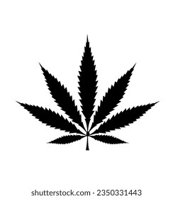 Cannabis leaf icon vector illustration