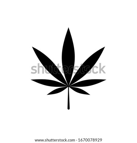 Cannabis leaf icon vector illustration