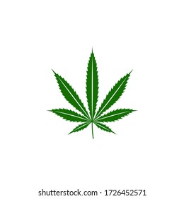diseño de ilustración de hoja de cannabis. vector