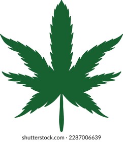 Cannabis-Blatt-Bild, Vektorgrafik