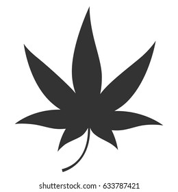 Cannabis leaf Isolated vector