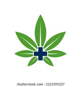 El logotipo de hoja de cannabis puede utilizarse para iconos, signos, logotipos, etc.