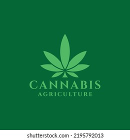 Cannabis Leaf logo Design vector symbol