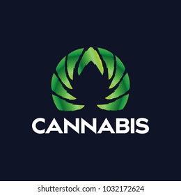 Cannabis Leaf Logo Icon