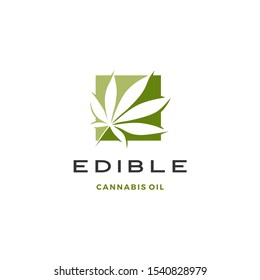 cannabis leaf logo vector icon illustration	
