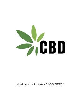 Cannabis Leaf Modern Logo Template design inspiration- vector design