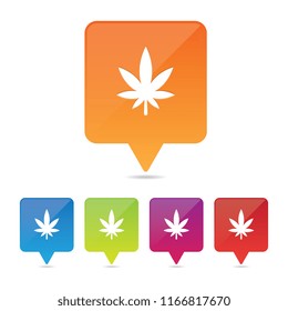 Cannabis Leaf Pins