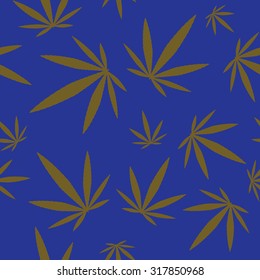 Cannabis Leaf - seamless pattern
Marijuana clip art. Isolated vector illustration / wallpaper