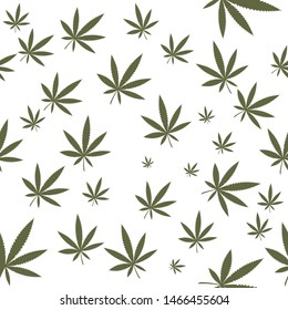 cannabis leaf seamless vector illustration design