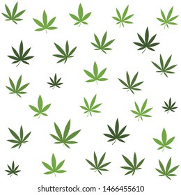 cannabis leaf seamless vector illustration design