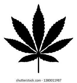 Cannabis Leaf Stem Clipart Stock Vector (Royalty Free) 1380011987 ...