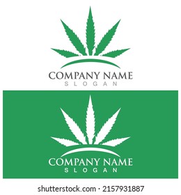 cannabis leaf symbol and icon vector